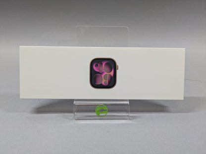 New Apple Watch Series 11 42MM Rose Gold Aluminum Gold Sport Band MF8F4LW/A