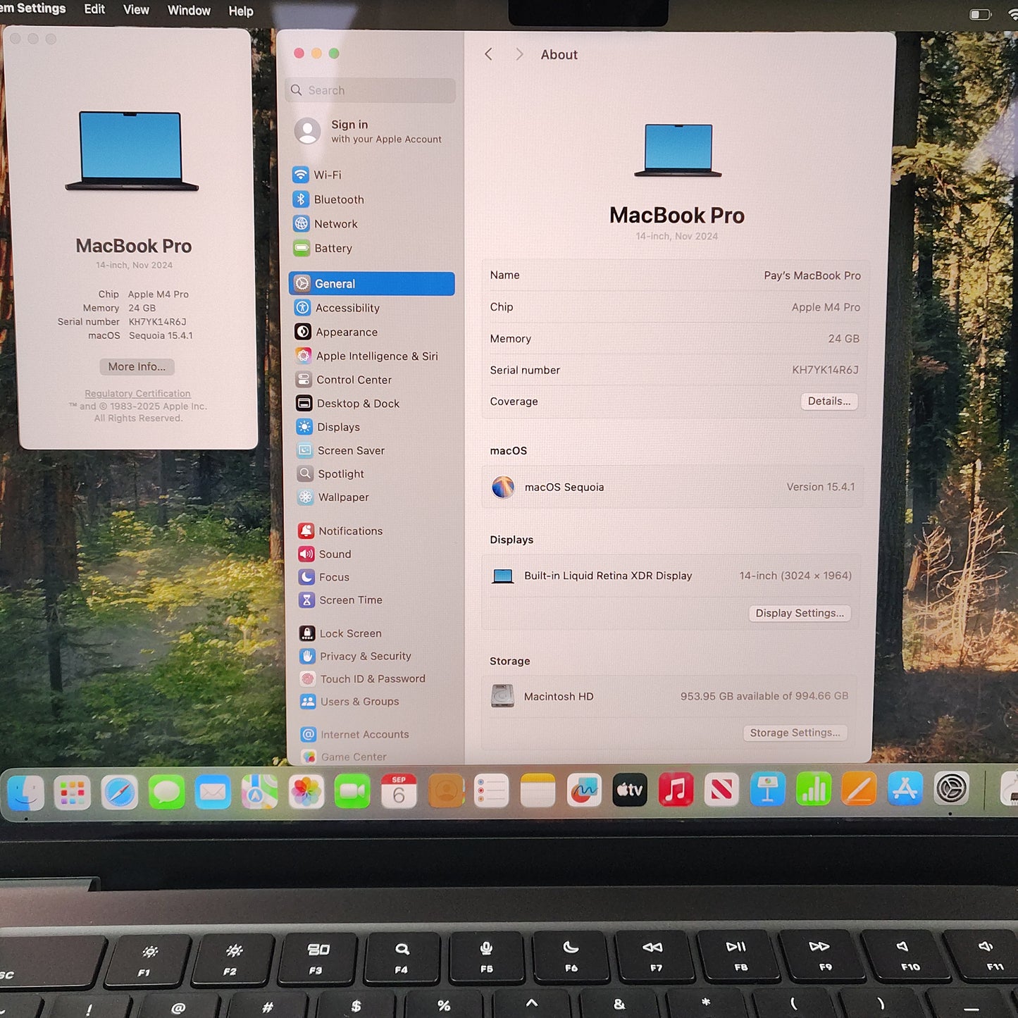2024 Apple MacBook Air 14" M4 Pro 14C GPU 4.5GHz 24GB RAM 1TB SSD A3401