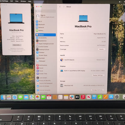 2024 Apple MacBook Air 14" M4 Pro 14C GPU 4.5GHz 24GB RAM 1TB SSD A3401